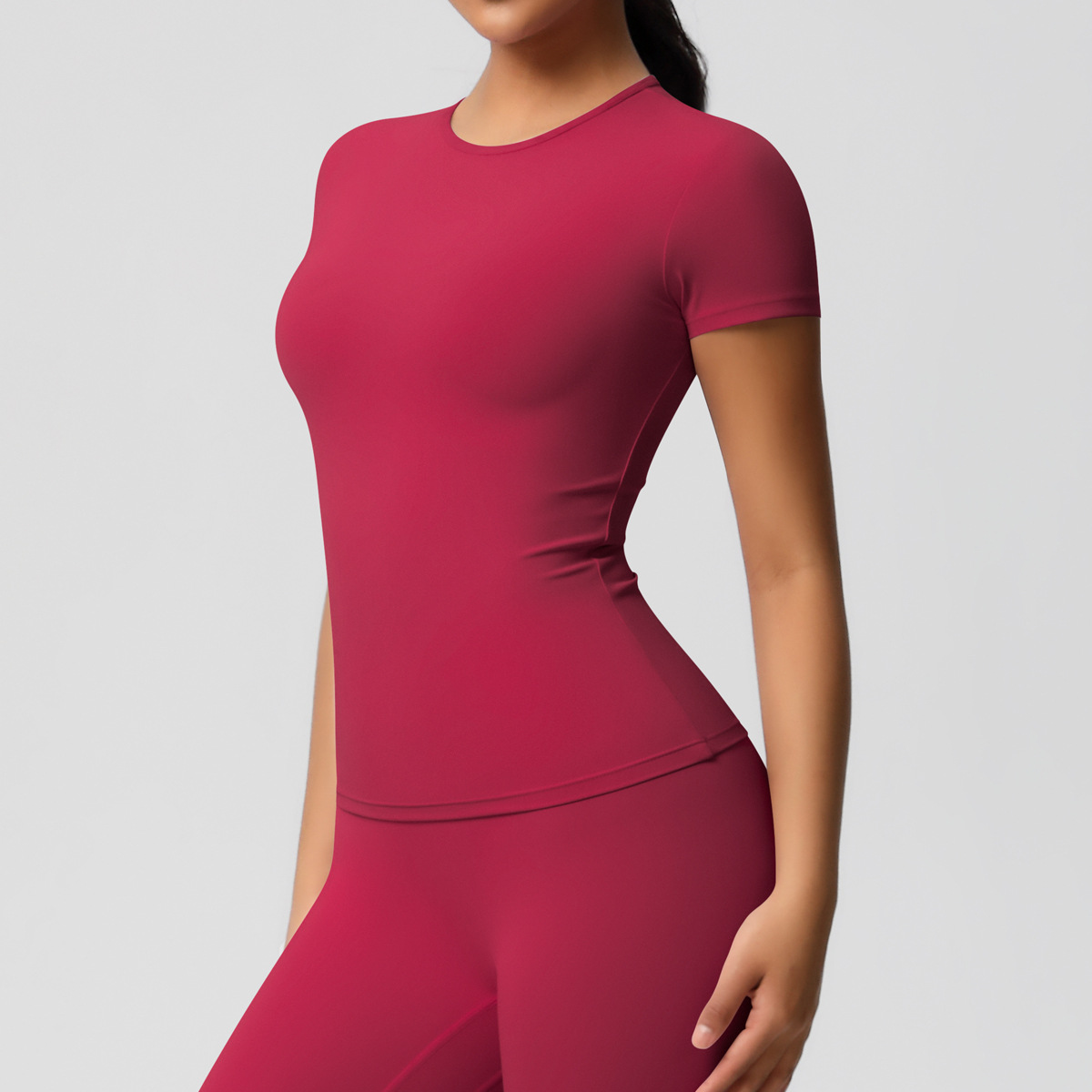 Fitness Yoga Only For Women - Dames Tweezijdig Geborsteld Effen Kleur Lang