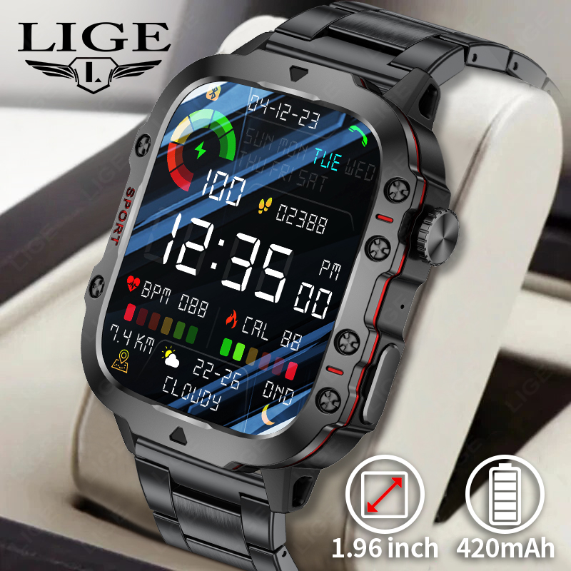 Wrist Wraps Fitness - 2026 Robuuste Militaire Fitness Smart Horloge