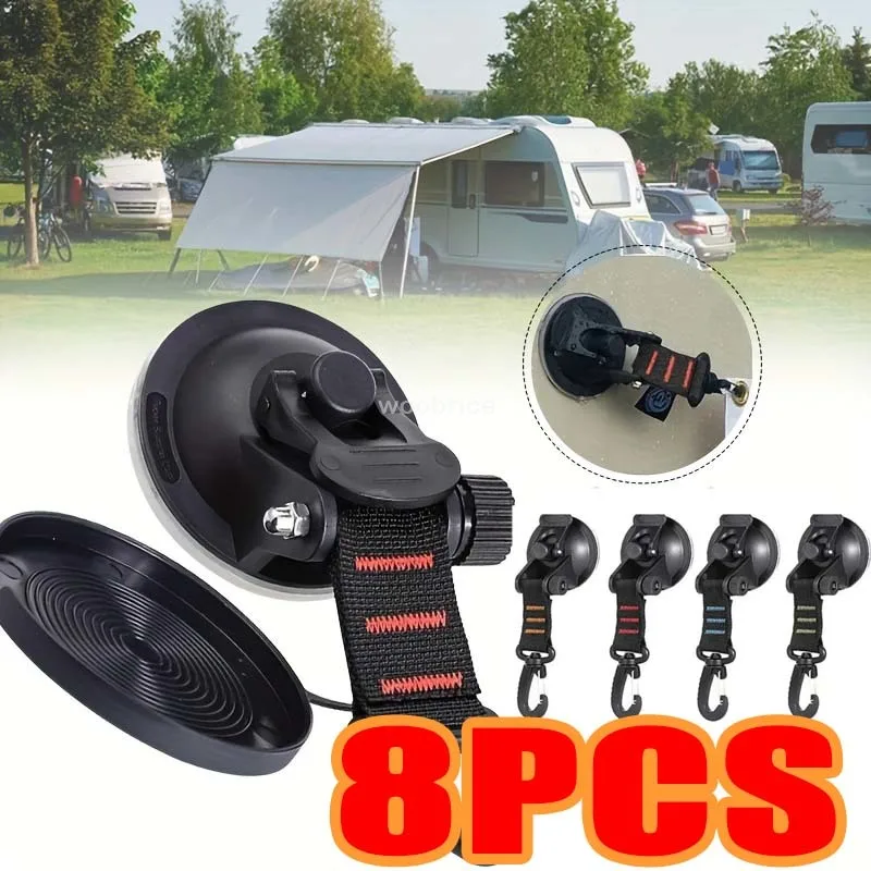 Jump Rope - 1/8 Stuks Auto Tent Zuignappen Outdoor
