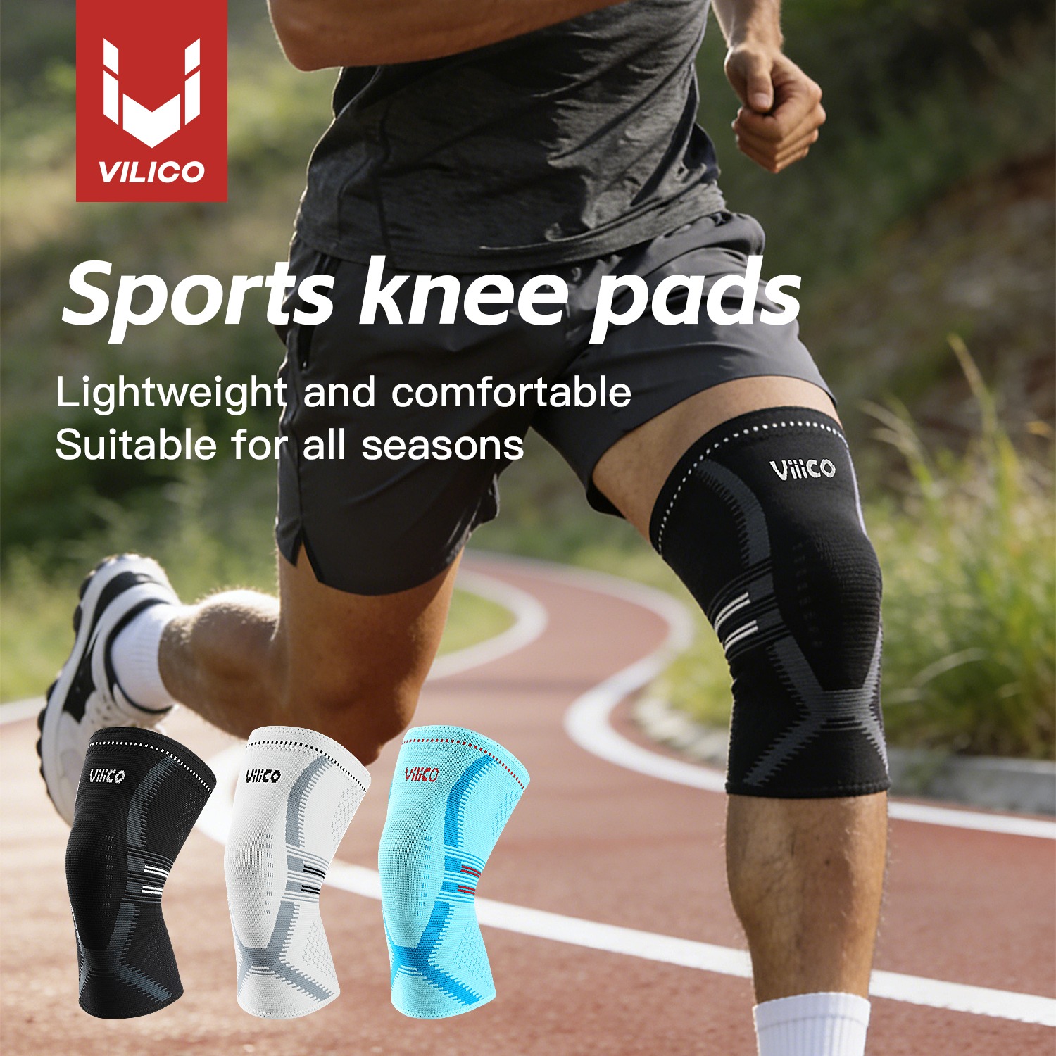 Knee Sleeve Compression - 1 stuks kniebrace voor dames &