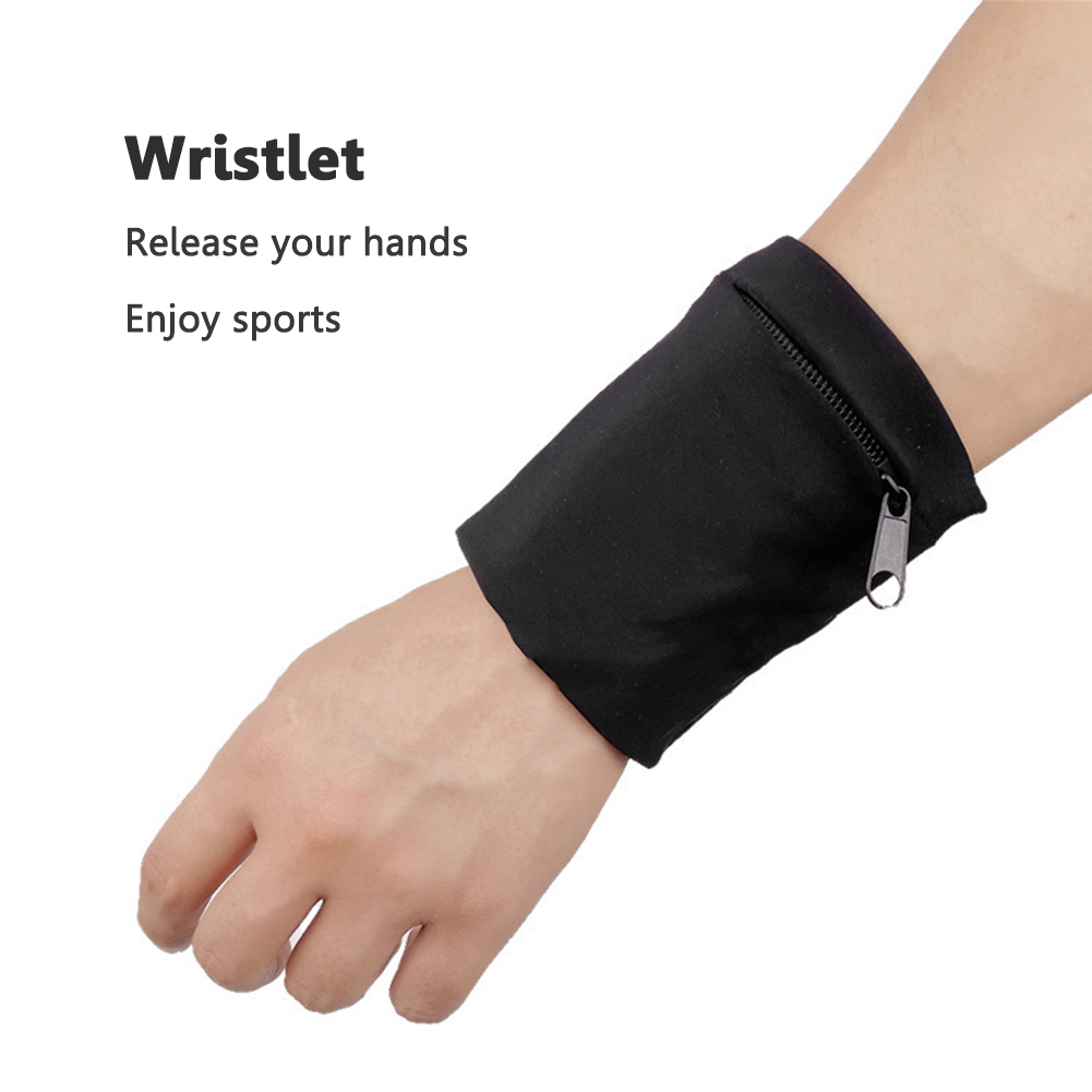 Wrist Wraps Fitness - Rits Running Arm Zakken Fietsen Pocket