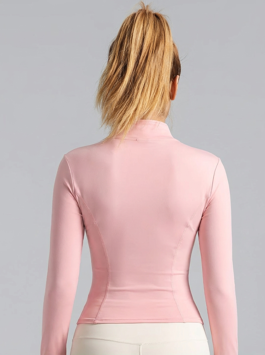 Nieuwe dames lichtroze yogajac - Yoga Fitness Jacket recensie en prijs