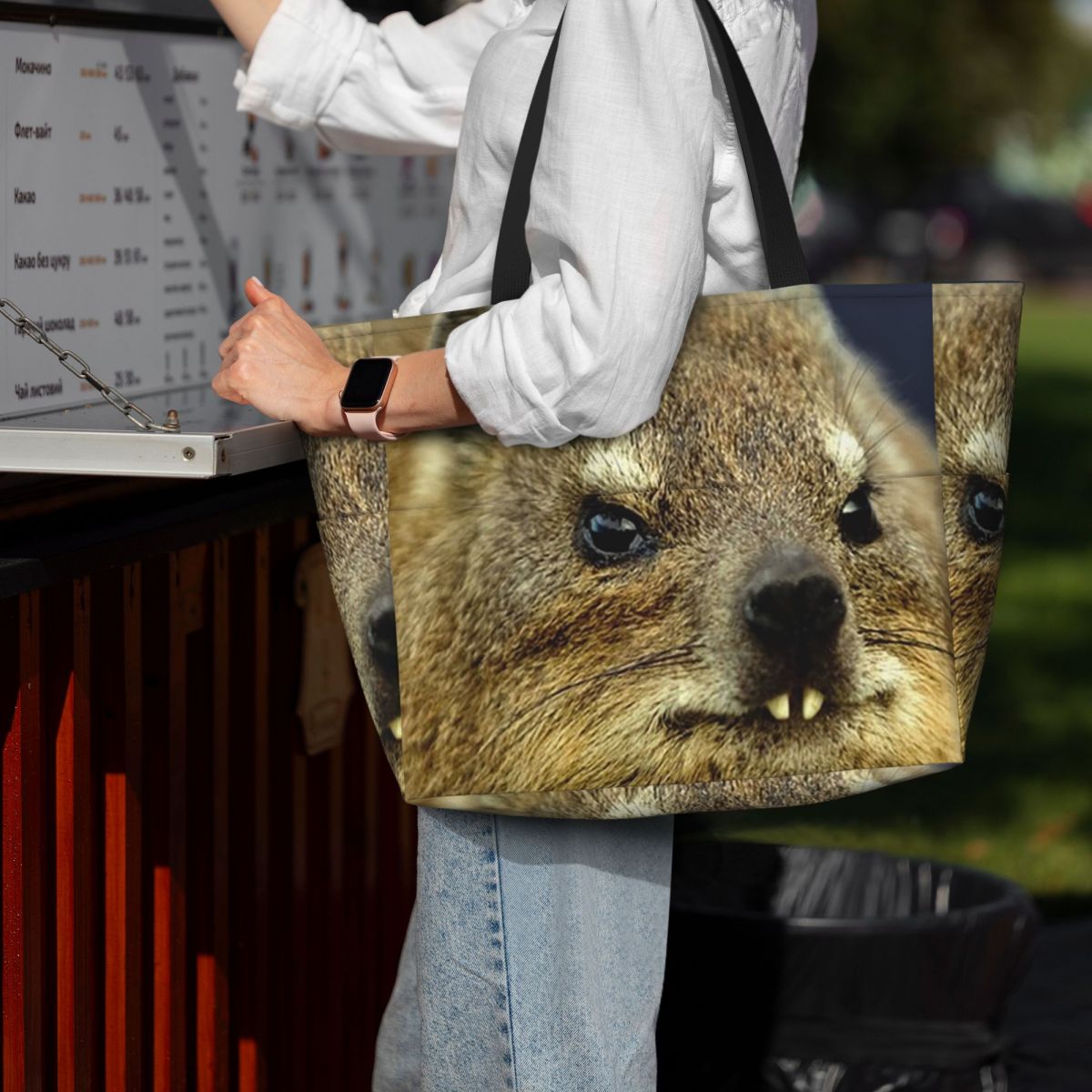 Rock Hyrax Photo Beach Tote Ba - Yoga Fitness Gym Photos recensie en prijs