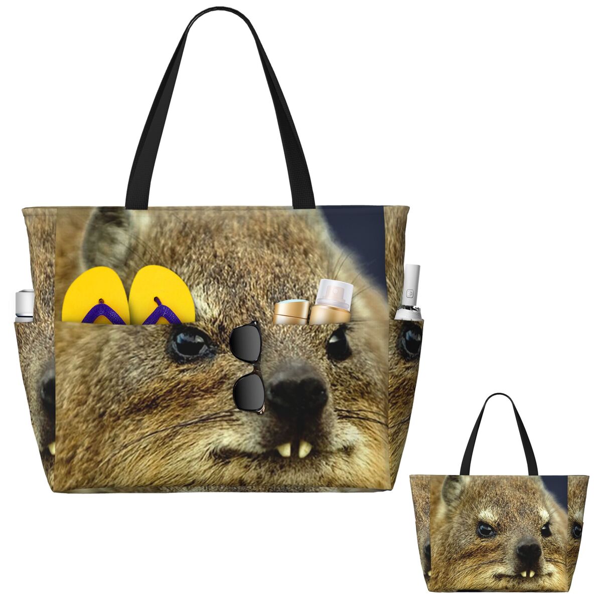 Rock Hyrax Photo Beach Tote Ba - Yoga Fitness Gym Photos recensie en prijs
