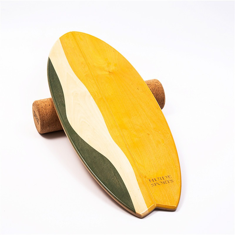 Visvormig houten surfbalansbor - Yoga Fitness Gear recensie en prijs