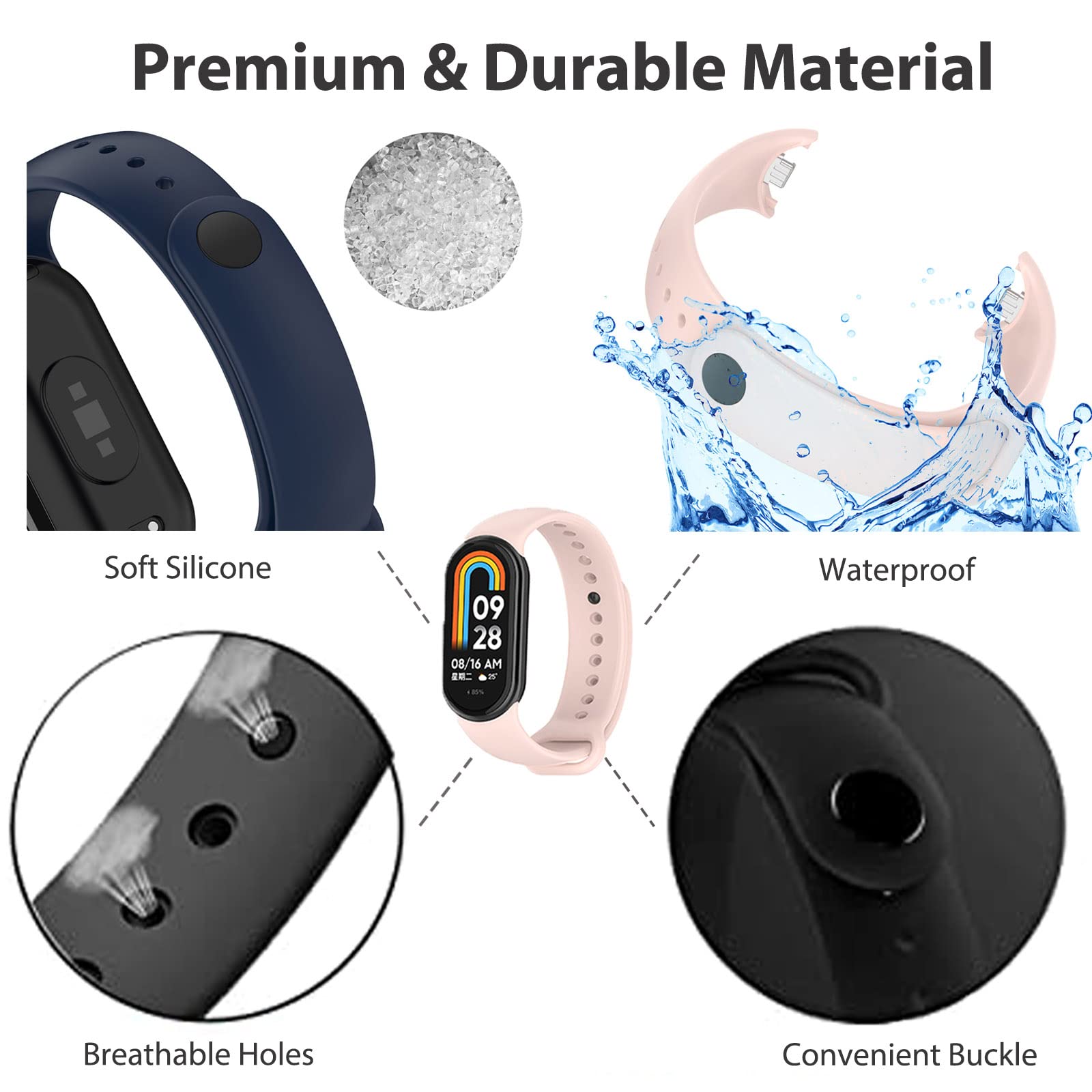 Armband Voor Mi Band 8 Band Si - Wrist Wraps Fitness recensie en prijs