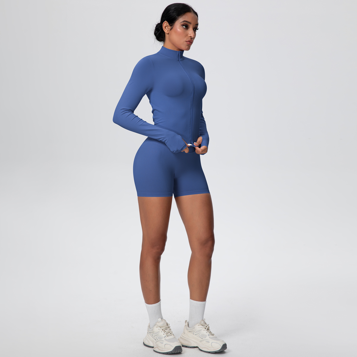 2 stks/set Effen Kleur Gym Spo - Yoga Fitness Jacket recensie en prijs