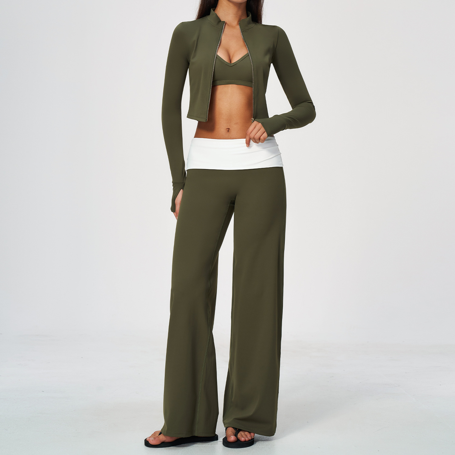 Dames 3-delige yogaset, gymkle - Yoga Fitness Jacket recensie en prijs