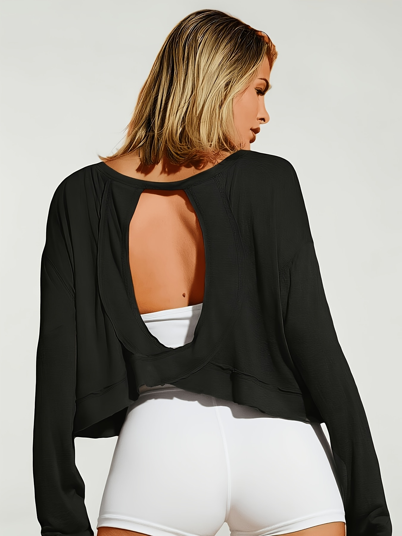 Loszittende T-shirt met lange  - Fitness Yoga Only For Women recensie en prijs