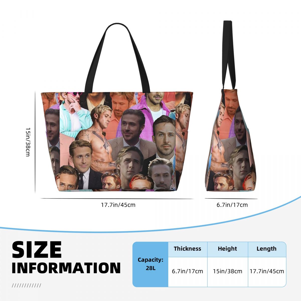 Ryan Gosling Fotocollage Stran - Yoga Fitness Gym Photos recensie en prijs