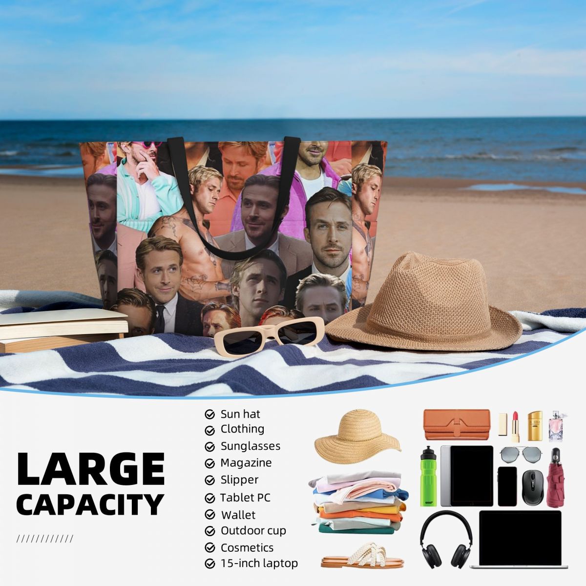 Ryan Gosling Fotocollage Stran - Yoga Fitness Gym Photos recensie en prijs